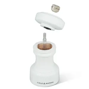 Cole & Mason Hoxton White Wood Pepper Mill 104mm